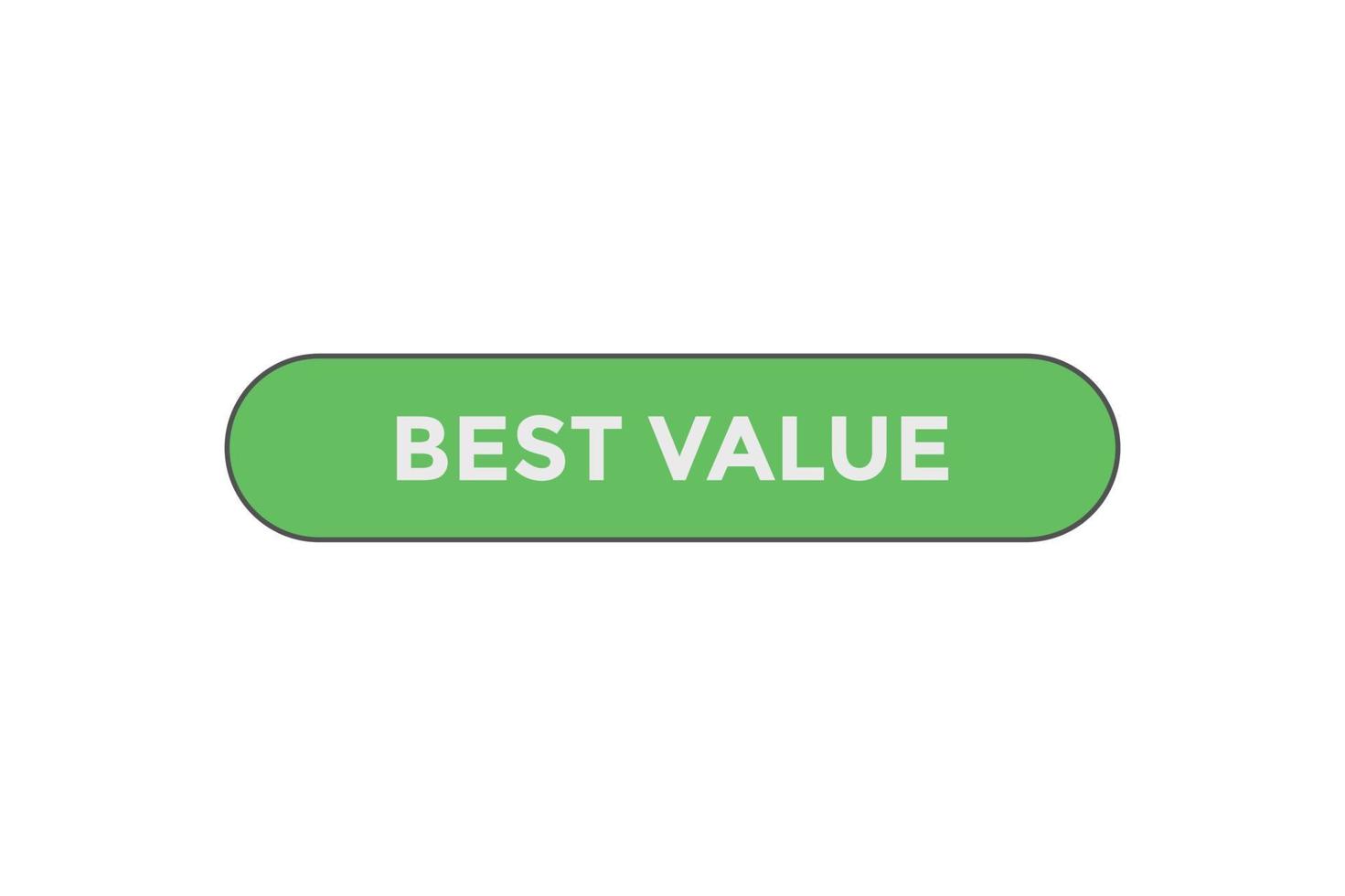 plantillas de banner web de botón de mejor valor. ilustración vectorial vector
