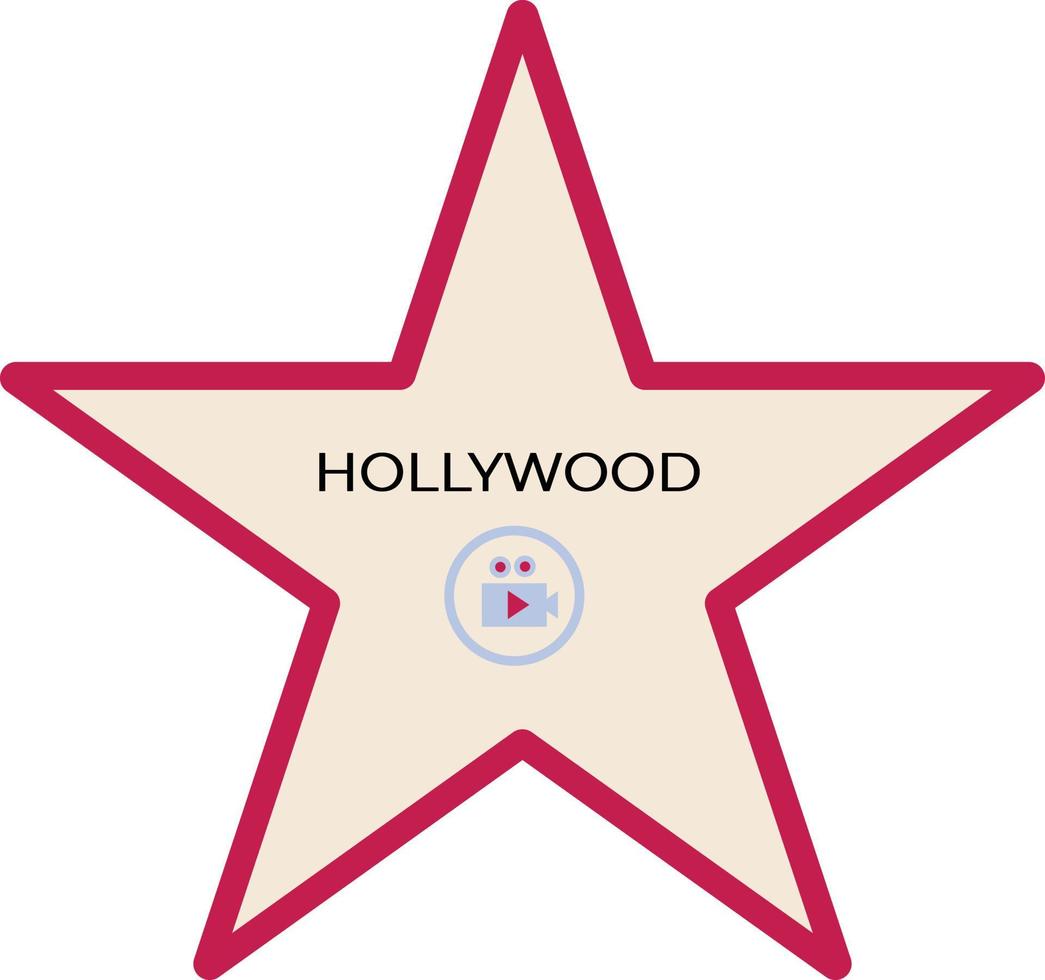 Walk of fame illustration vector
