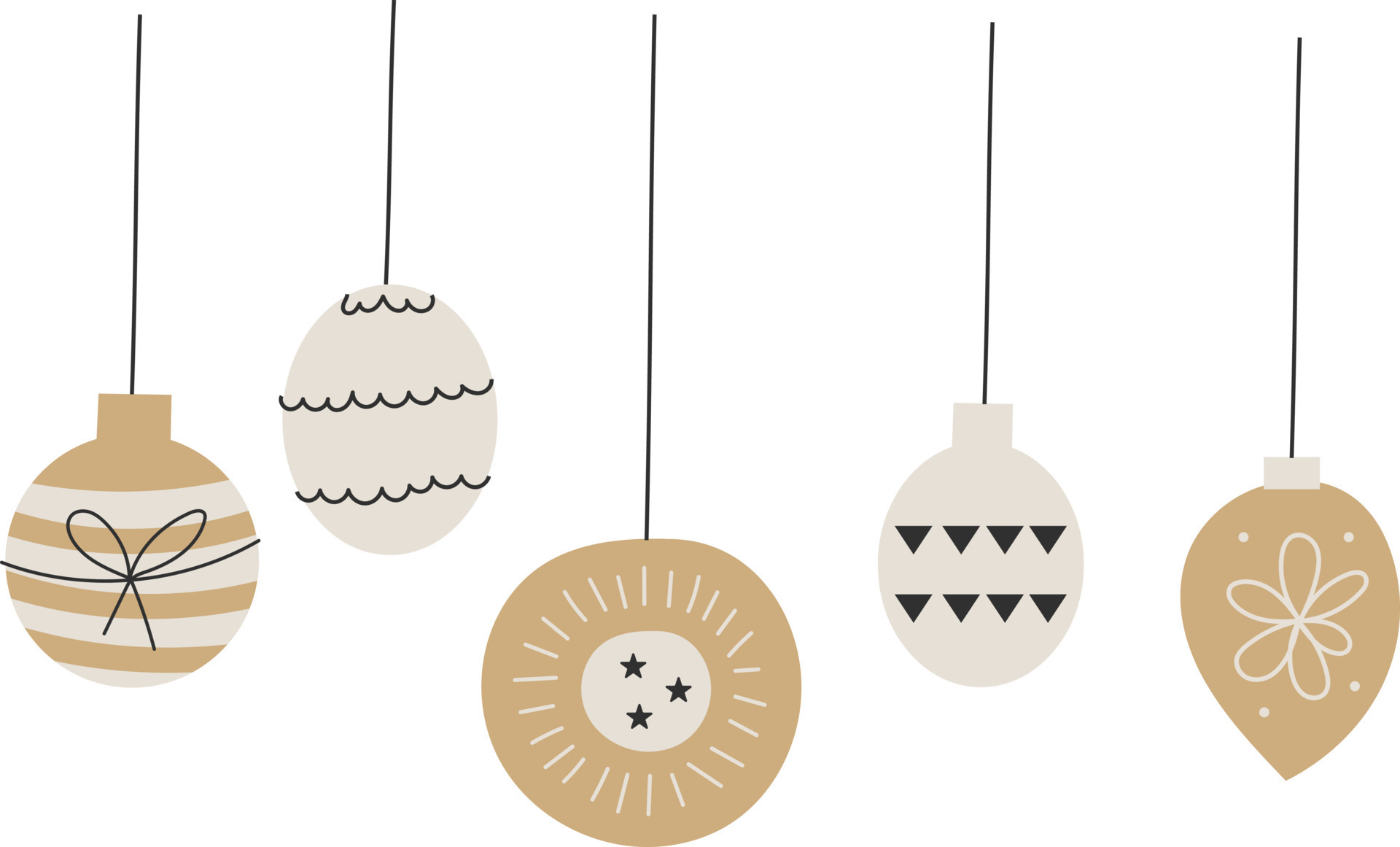 Hanging ornaments illustration 17087044 Vector Art at Vecteezy