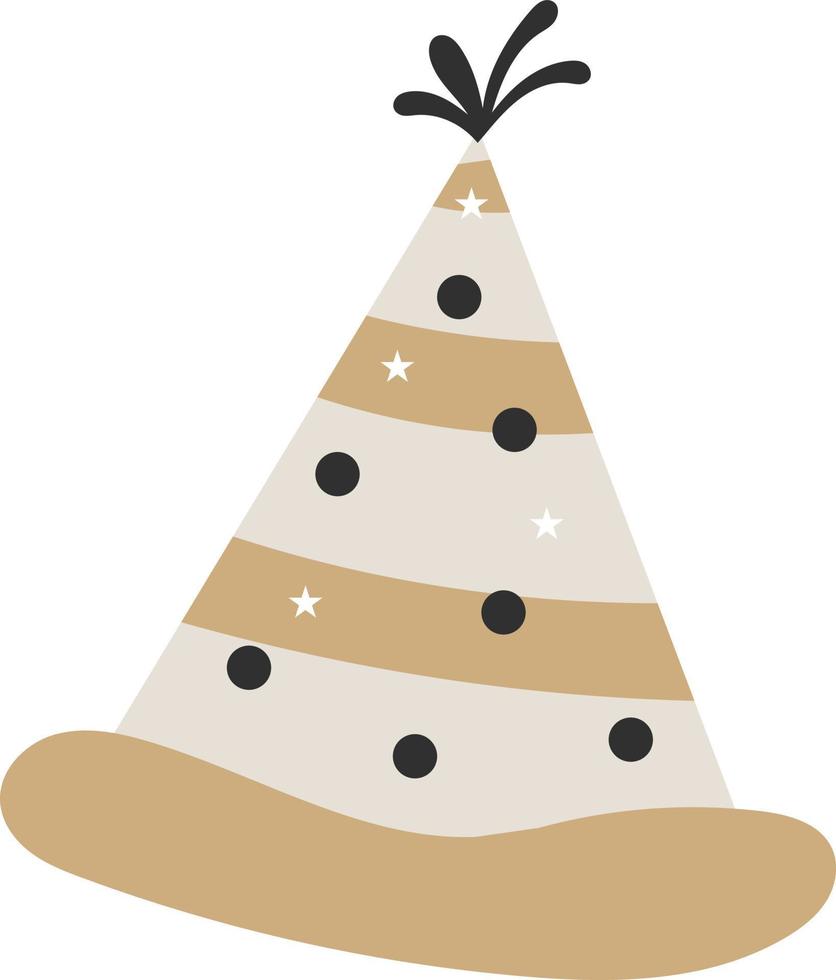 ilustración de sombrero de fiesta vector