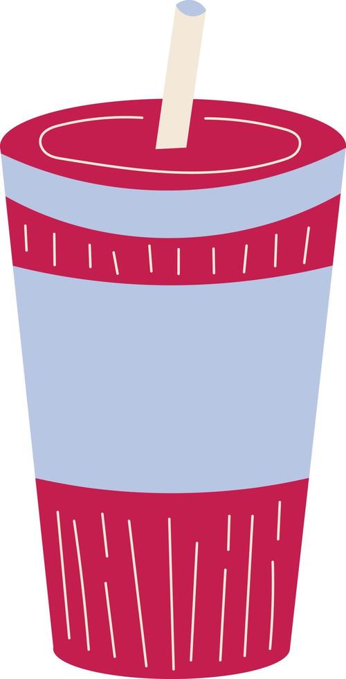Soft drink cup illustration vector