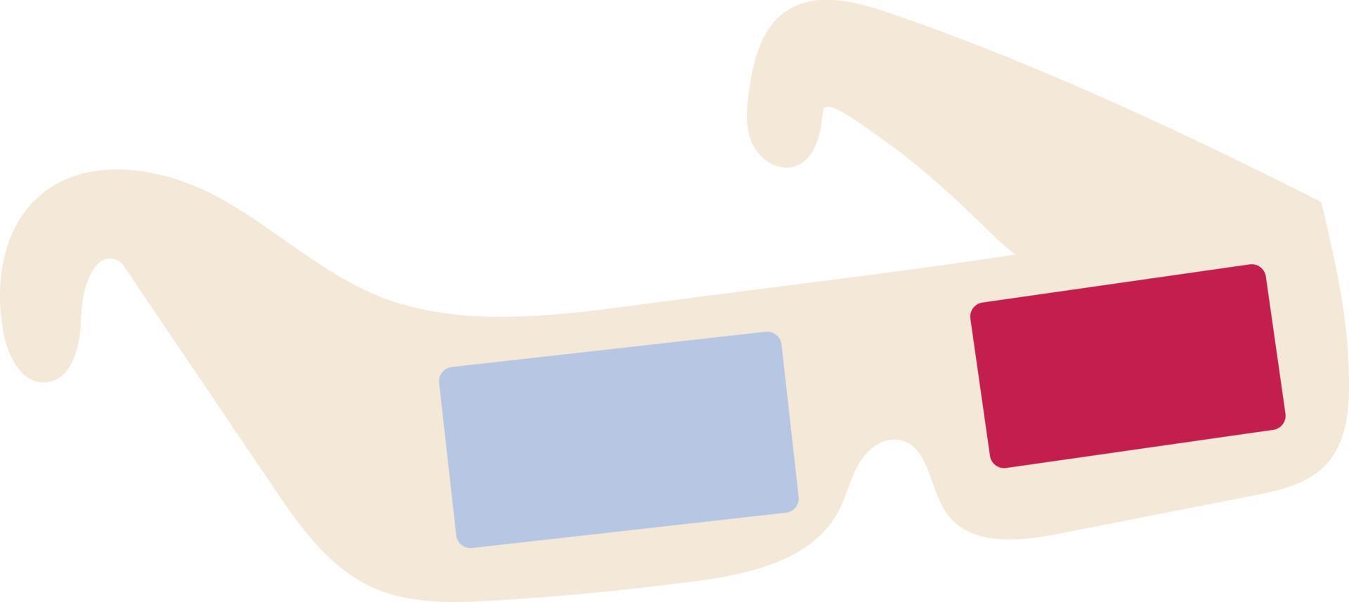 3d glasses illustration vector