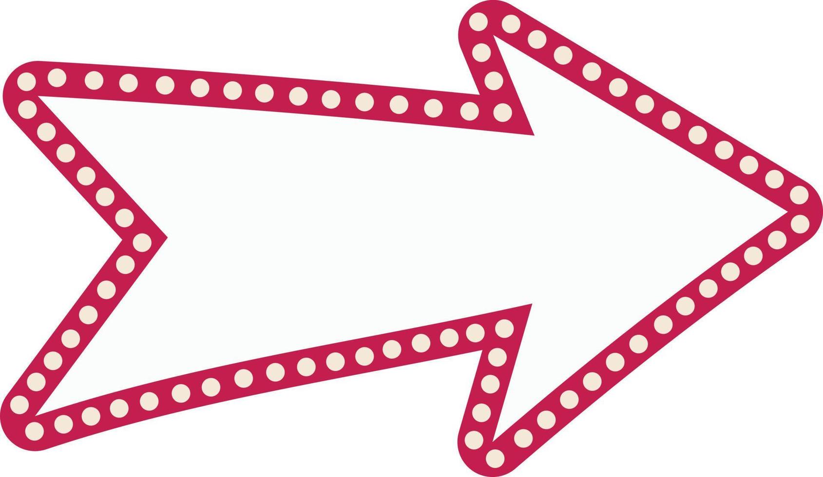ilustración de flecha de signo de cine vector