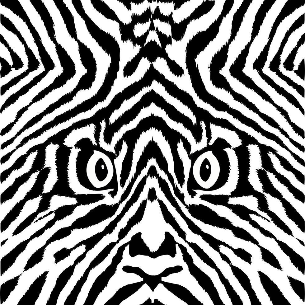 Its Alive Big Cat Tiger Skin vector