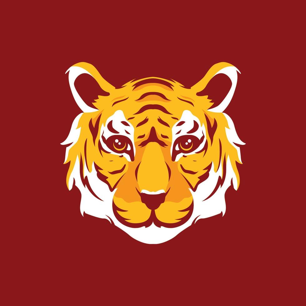 Tiger head vector illustration
