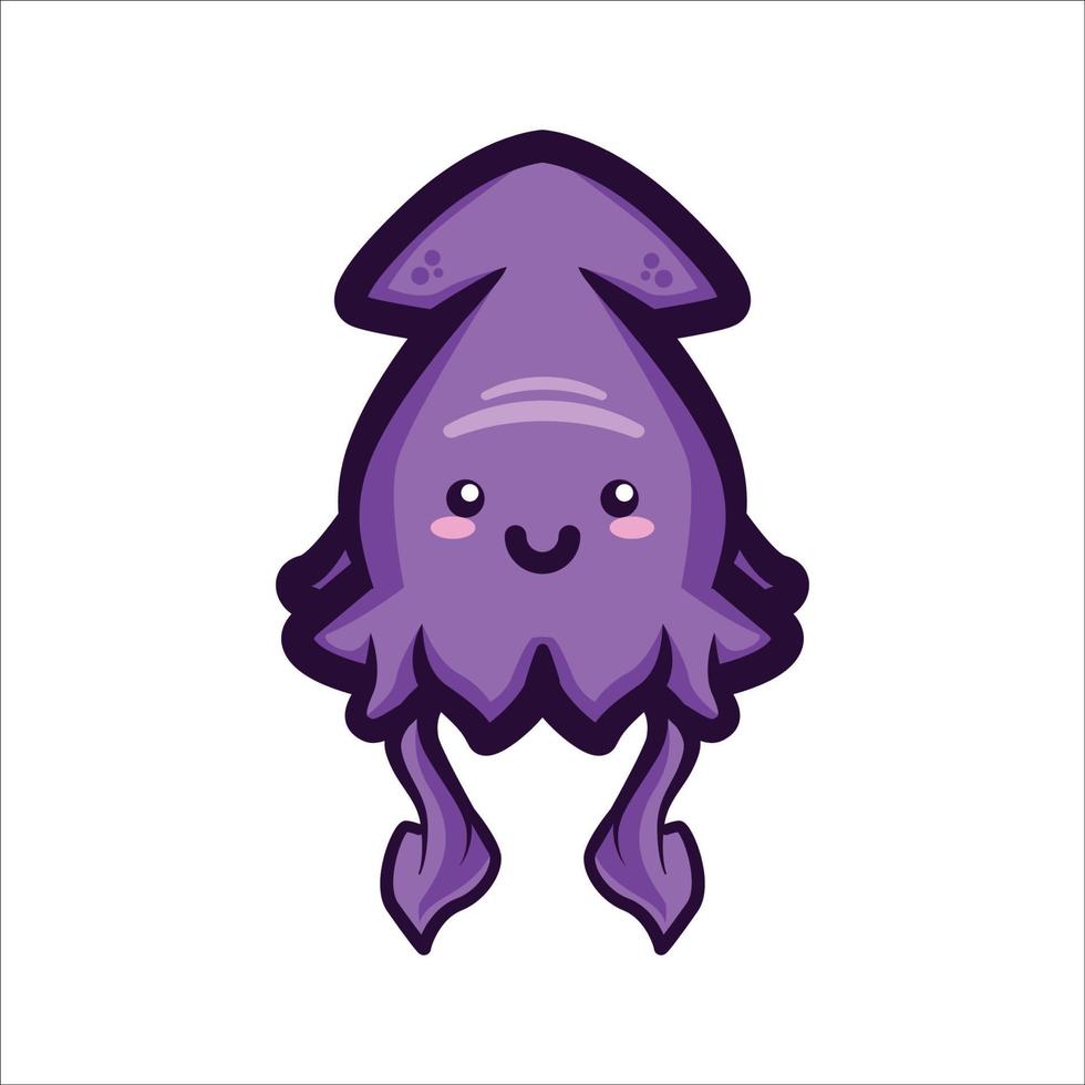 Cute Squid vector