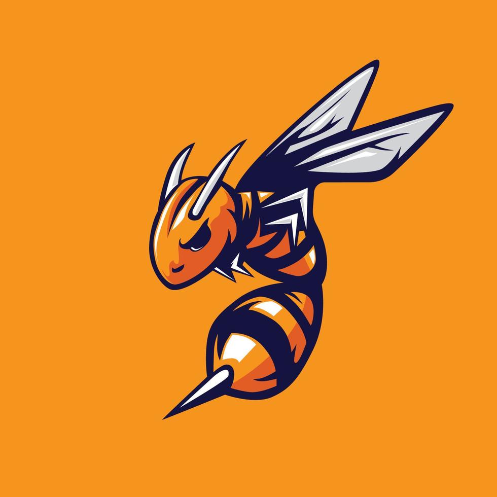 Bumblebee sting bee vector illustration