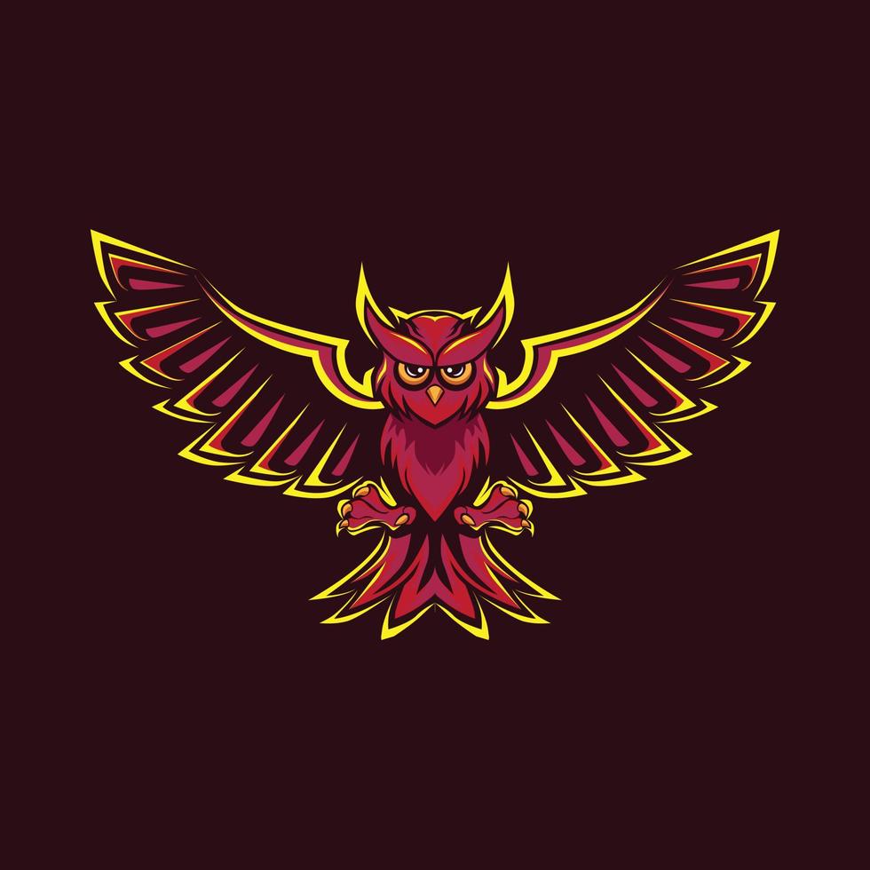 Owl mascot vector illustration