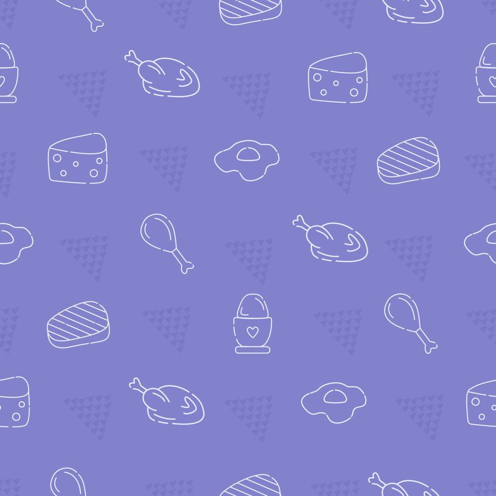 Animal products, seamless pattern vector