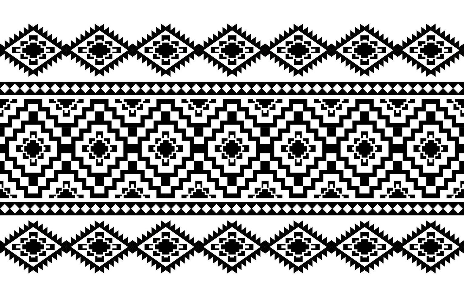 Diseño tradicional geométrico étnico oriental sin costuras para fondo, alfombra, papel pintado, ropa, envoltura, batik, tela, vector, ilustración, estilo bordado. vector