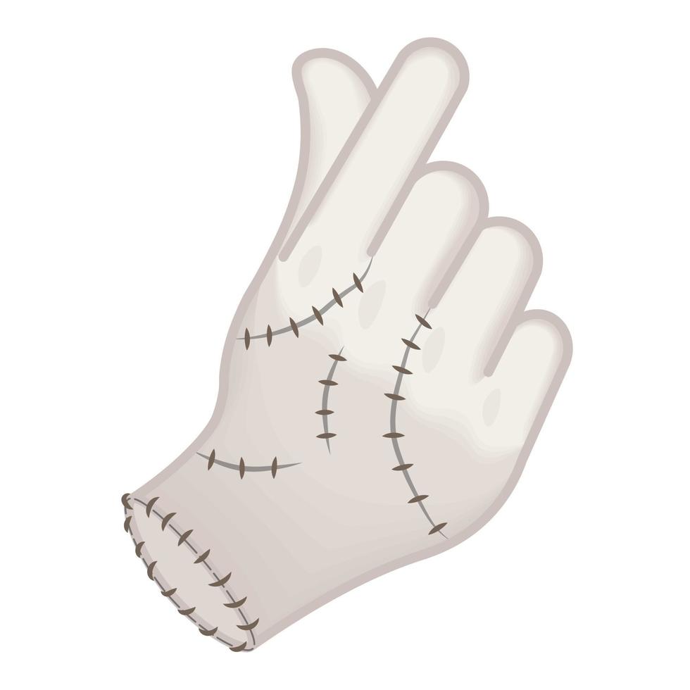 Snap fingers Large size of yellow emoji hand vector