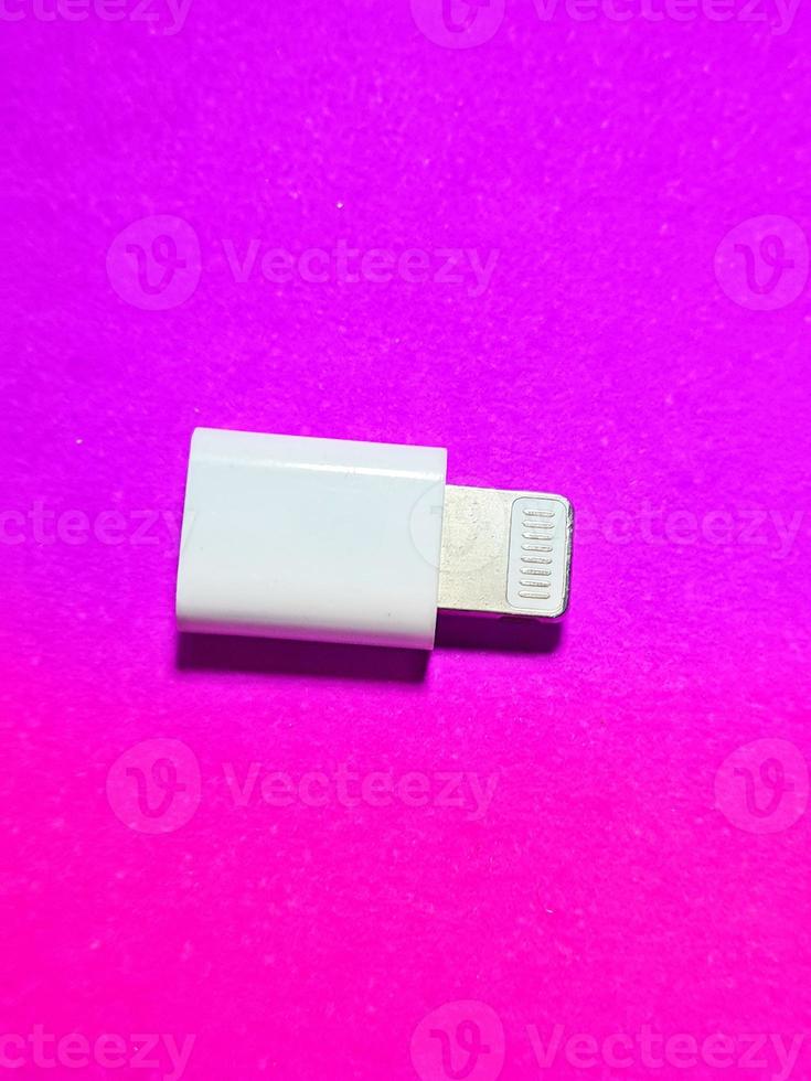 Isolated photo from a USB lightning apple OTG driver On the go