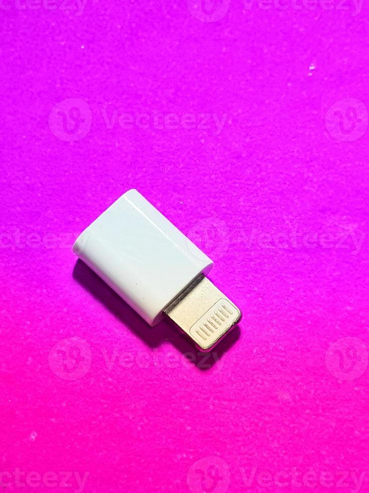 Isolated photo from a USB lightning apple OTG driver On the go