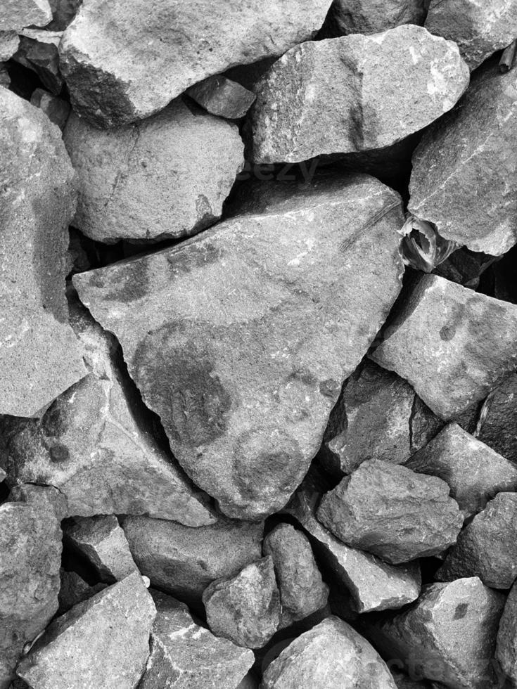 Broken rocks photographed at close range so that all the photo frames are filled with them. It is suitable for backgrounds