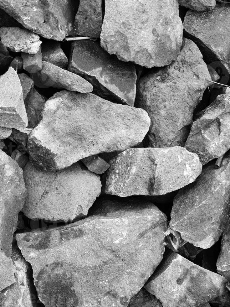 Broken rocks photographed at close range so that all the photo frames are filled with them. It is suitable for backgrounds