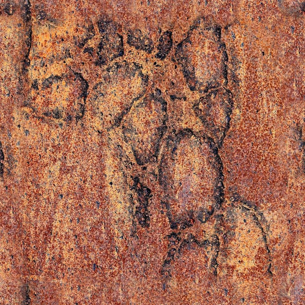 Photo realistic seamless repeatable texture pattern of rusty walls with cracks and lots of structured details.