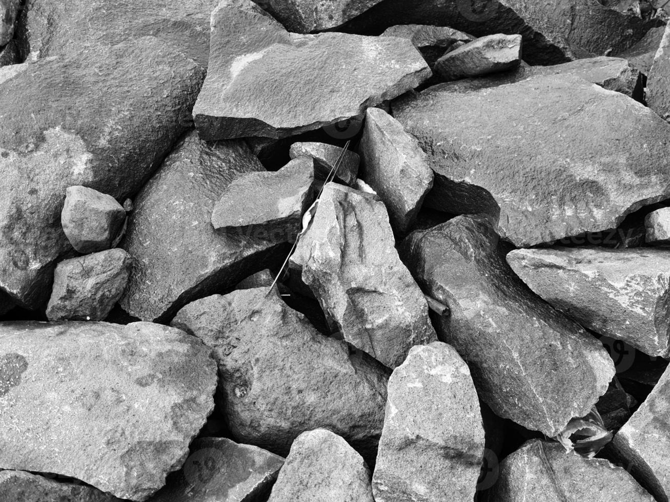 Broken rocks photographed at close range so that all the photo frames are filled with them. It is suitable for backgrounds