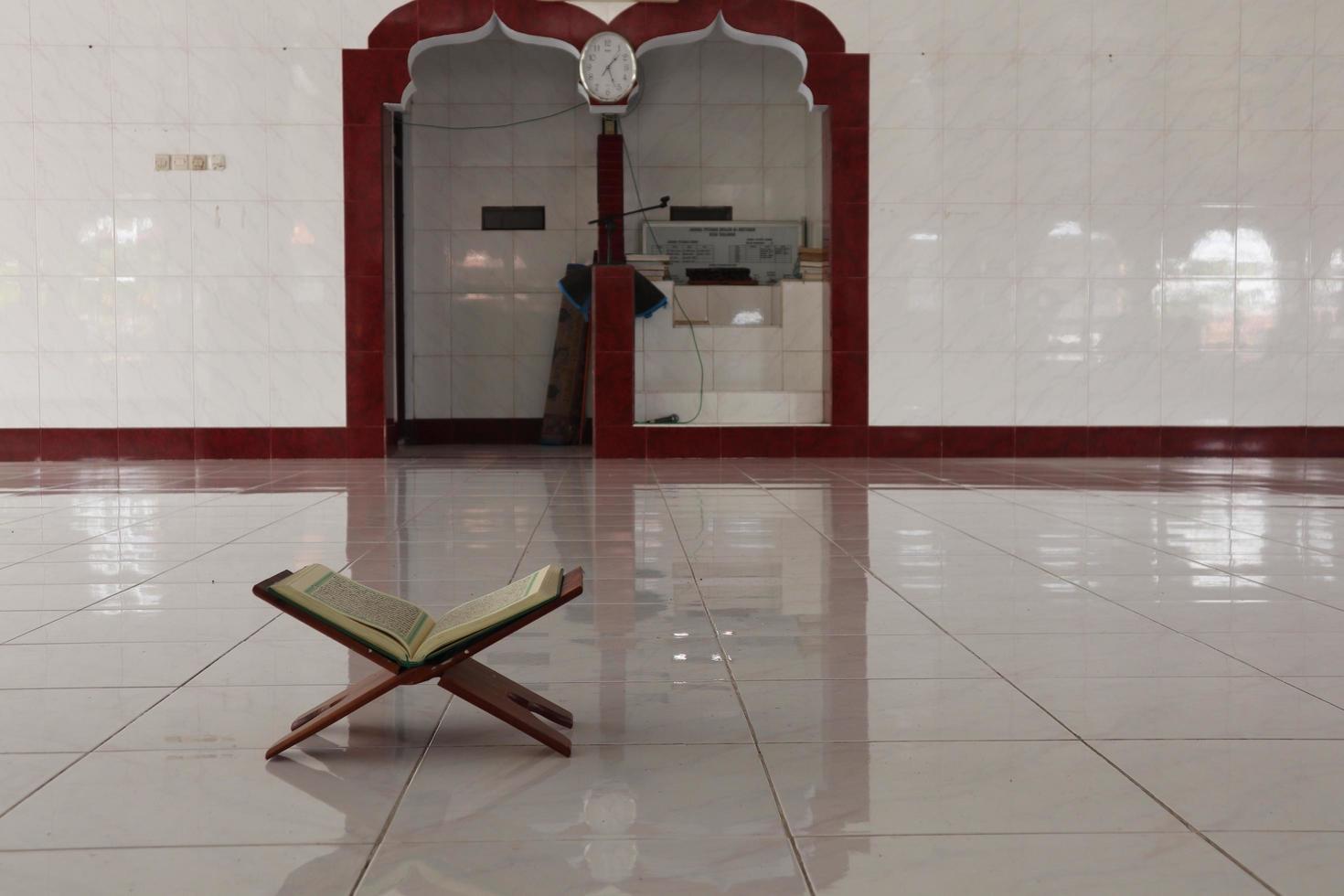 Gorontalo-Indonesia, December 2022 - atmosphere of the mosque during the day photo