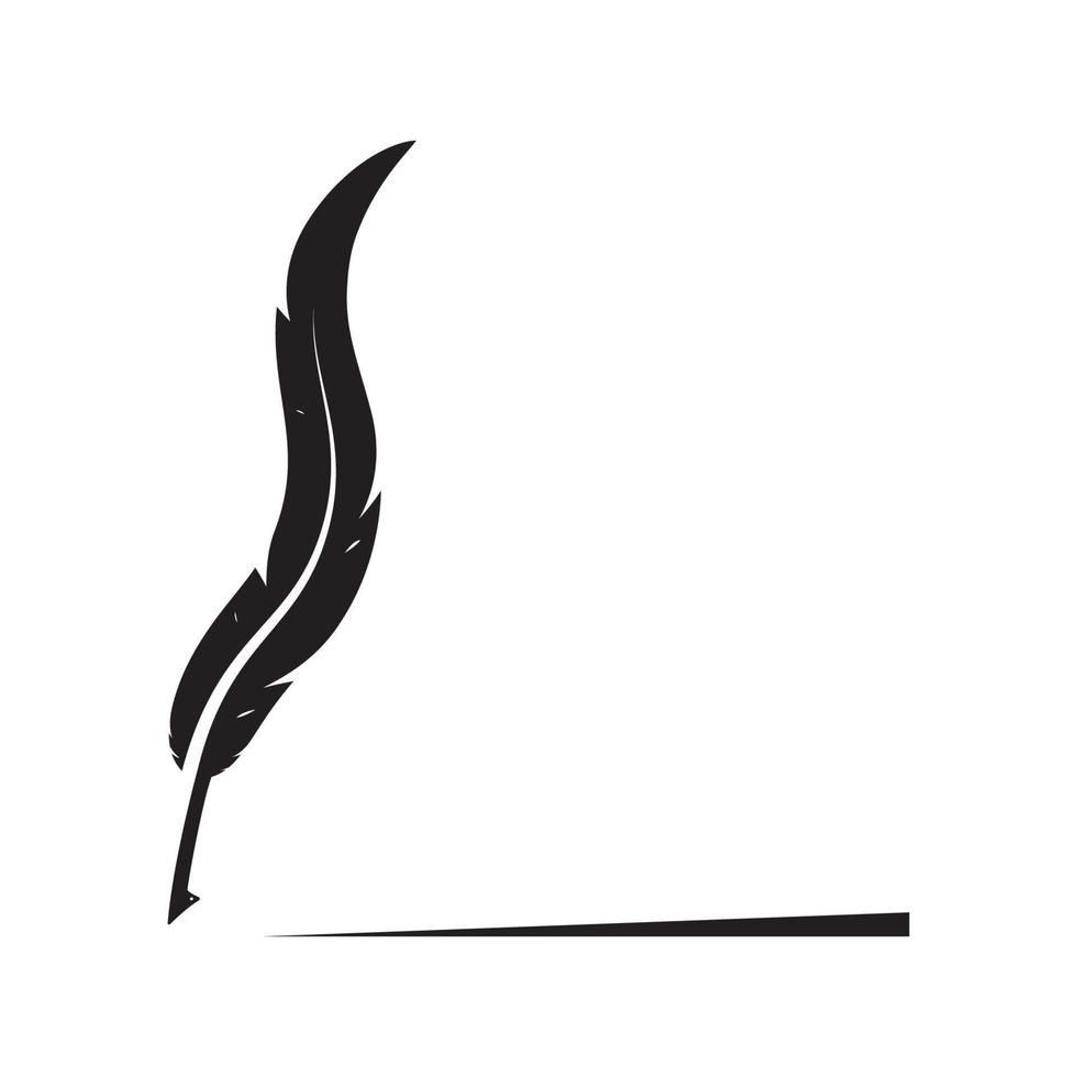 feather pen Vector