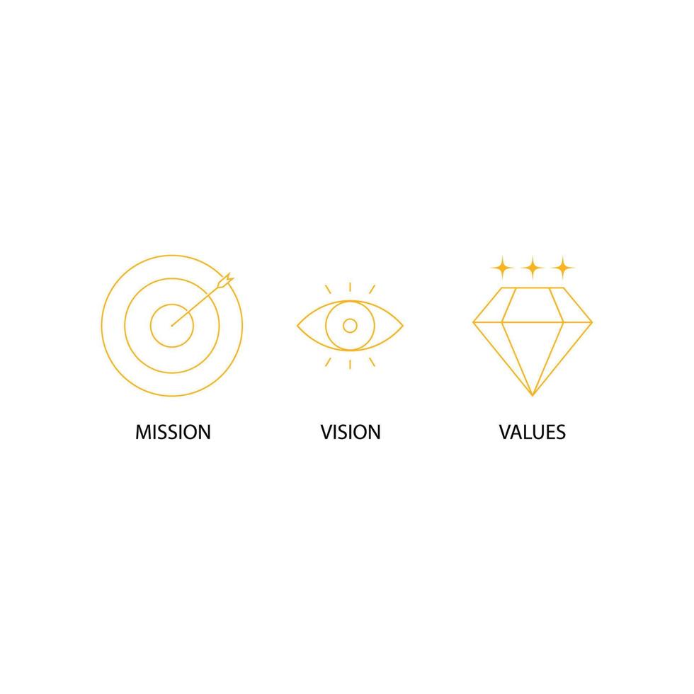 mission.vision .value logo vector