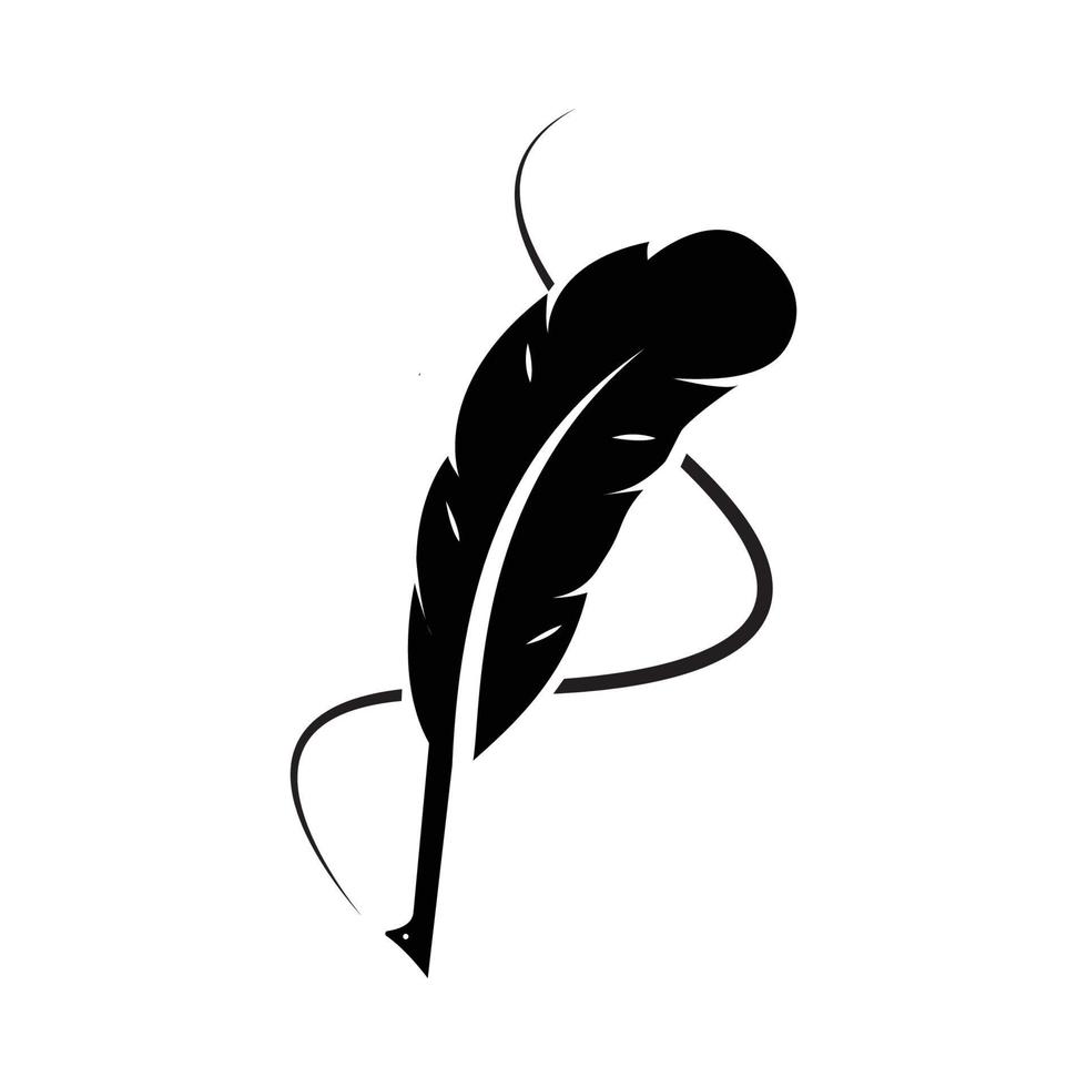 feather pen Vector