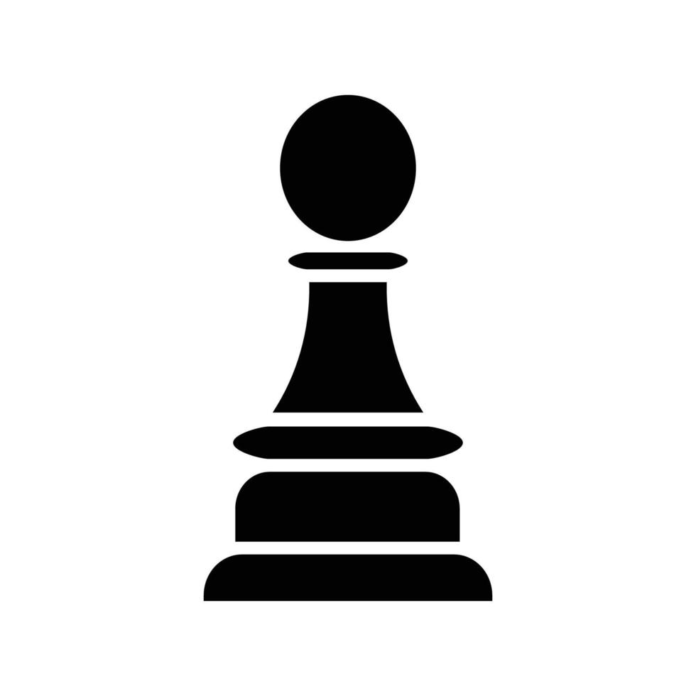 icono de peón de ajedrez vector
