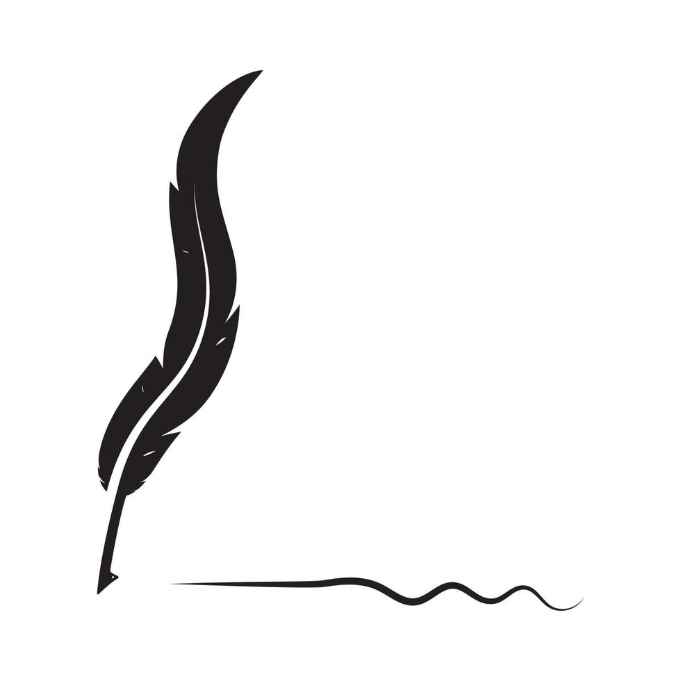 feather pen Vector