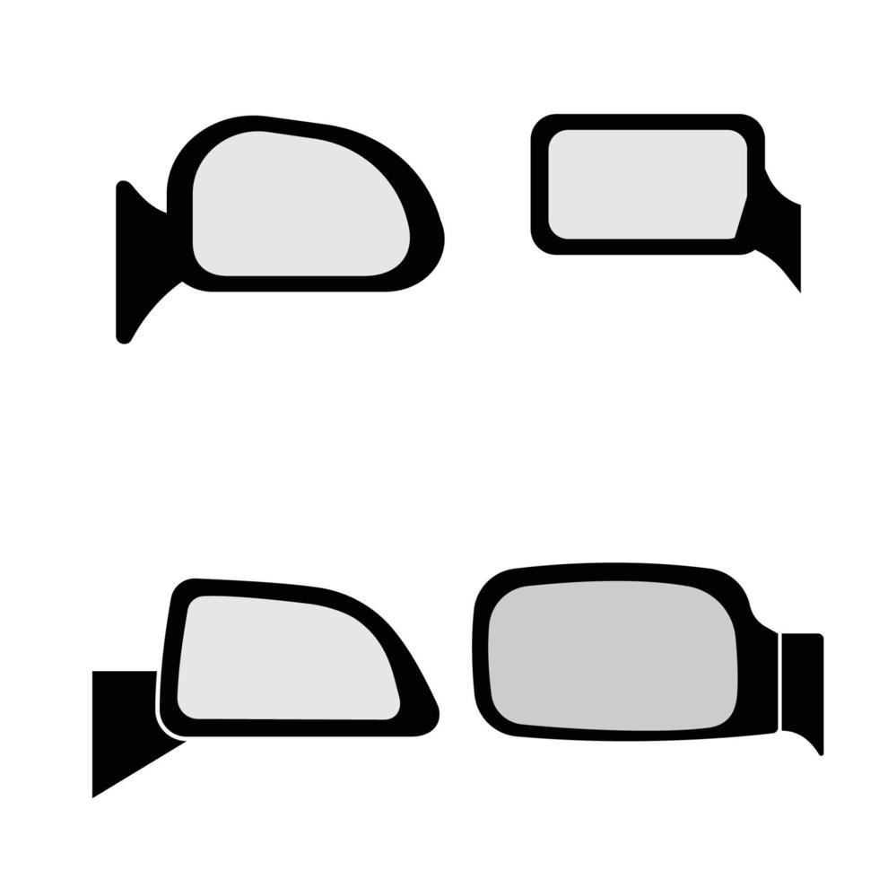 icono del espejo retrovisor del coche vector