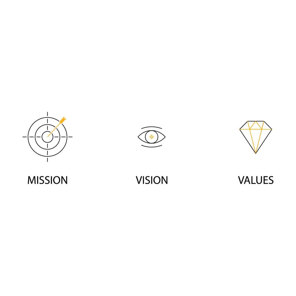 mission.vision .value logo vector