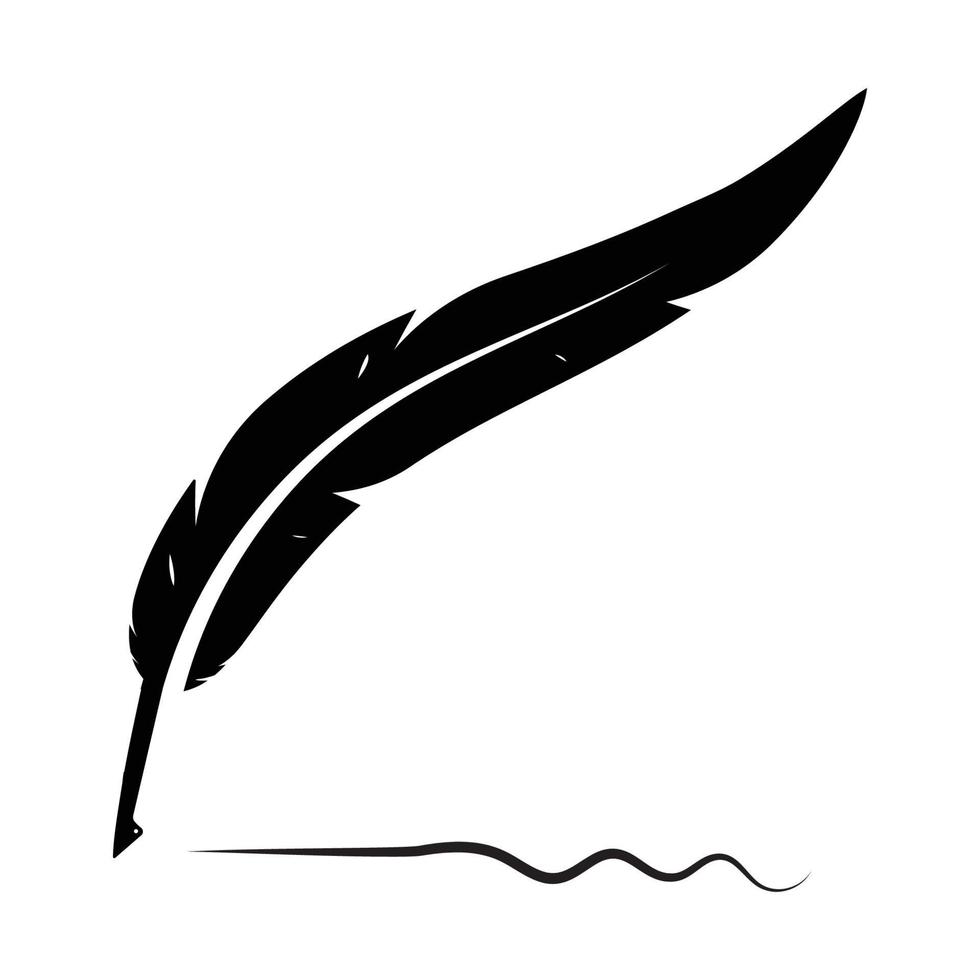 feather pen Vector