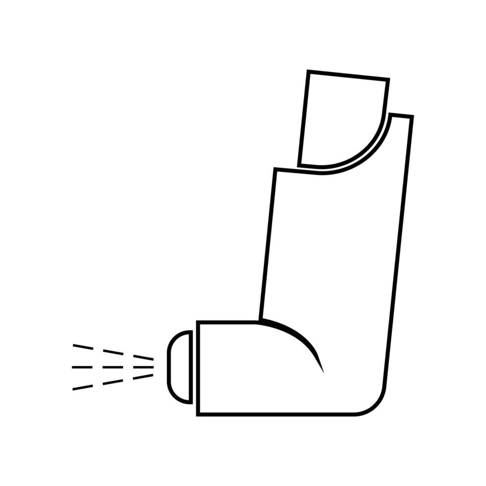 inhaler icon vector