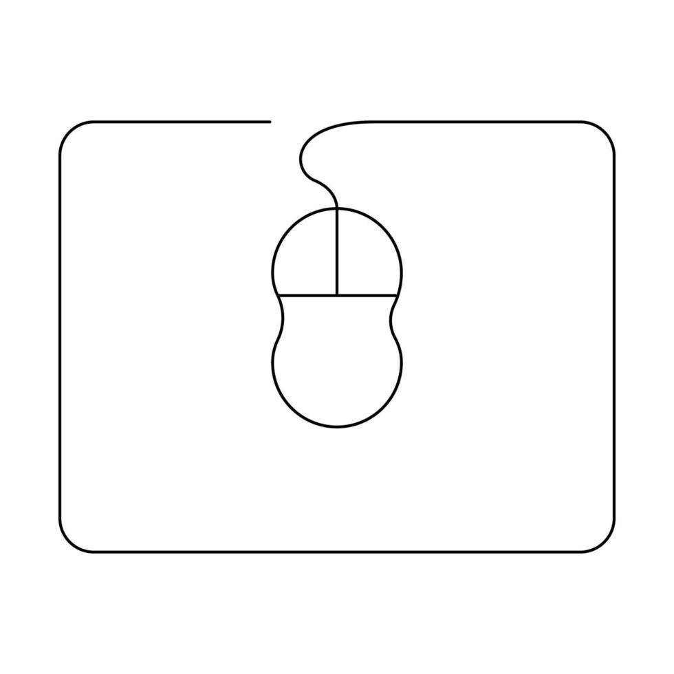 mouse pad icon vector