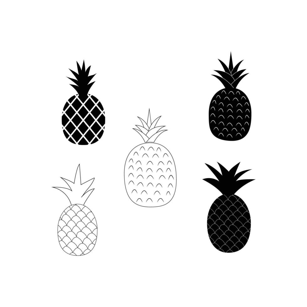 vector de logotipo de piña