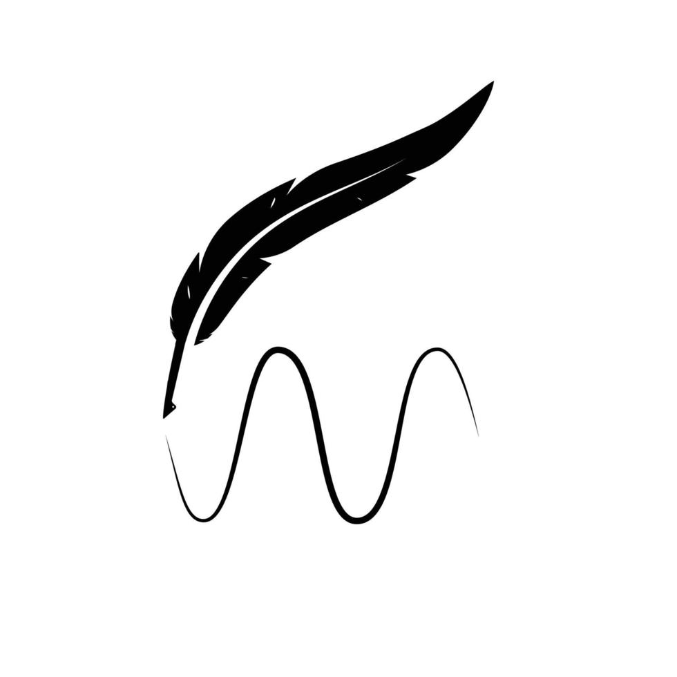 feather pen Vector