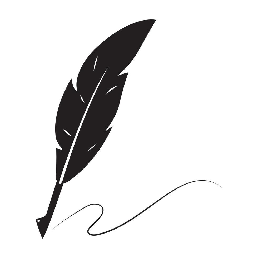 feather pen Vector