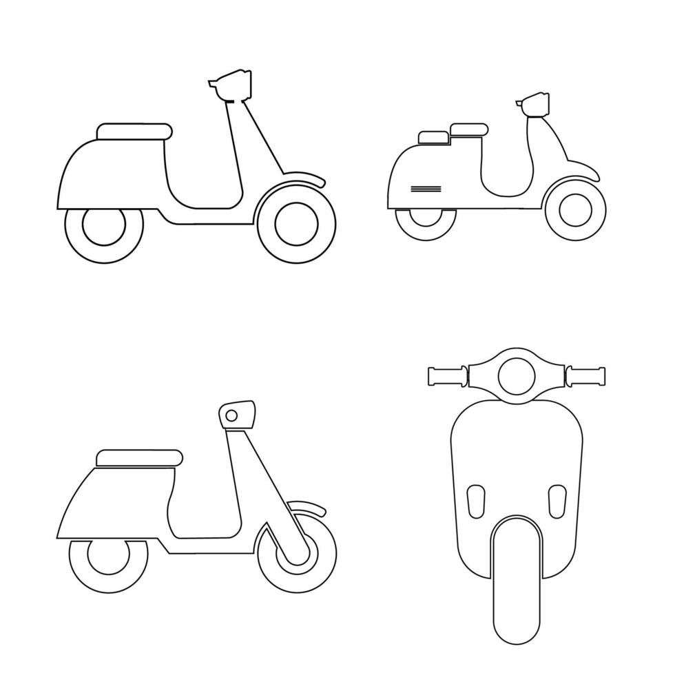 vector de icono de scooter