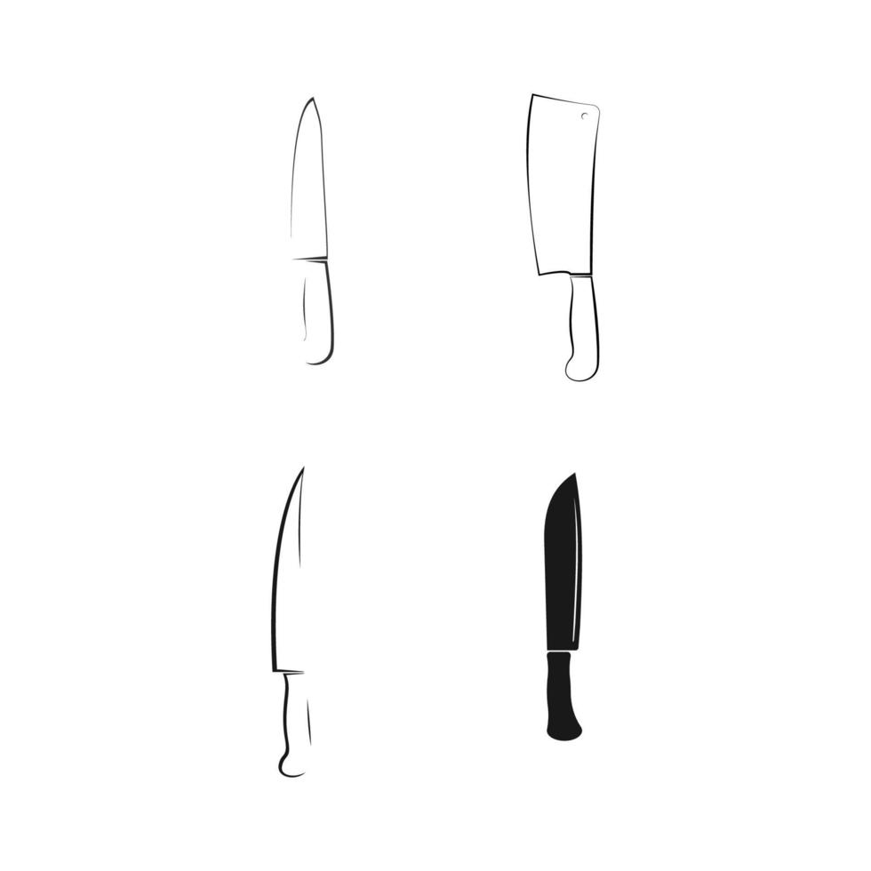 knife logo vector
