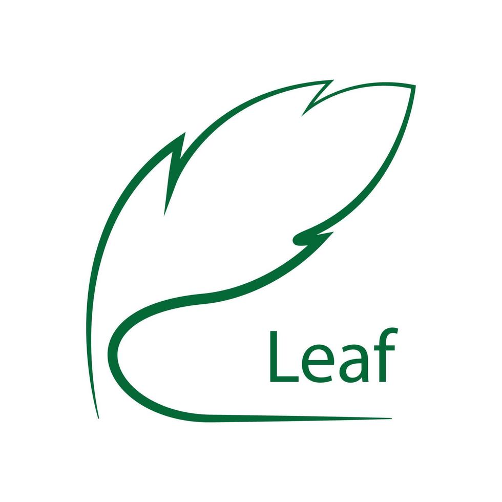 green leaf logo vector