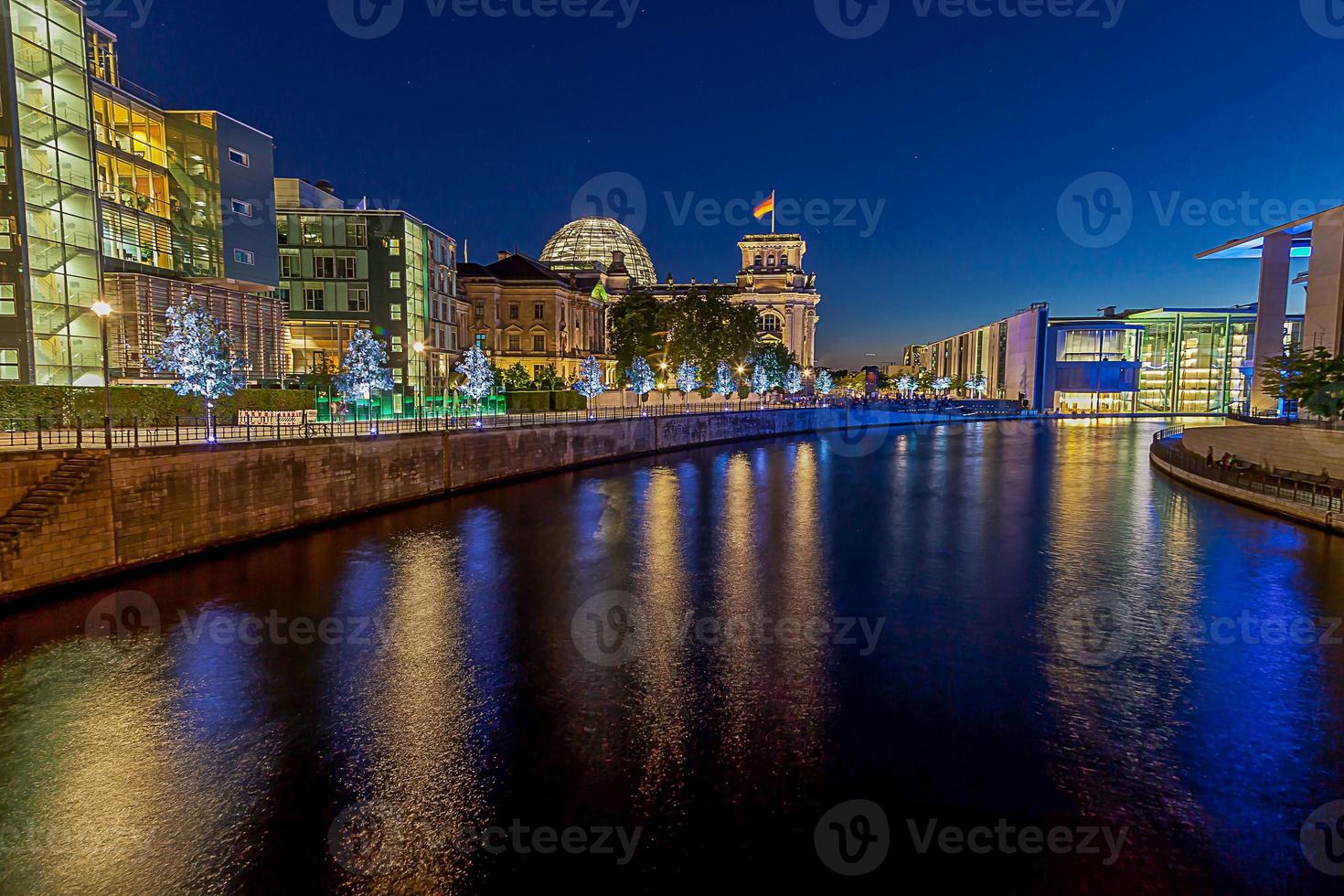 Shot of the German Bundestag with glass dome photo