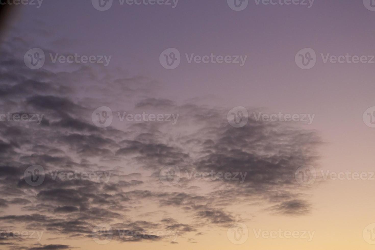 Image of colorful evening sky with light clouds photo