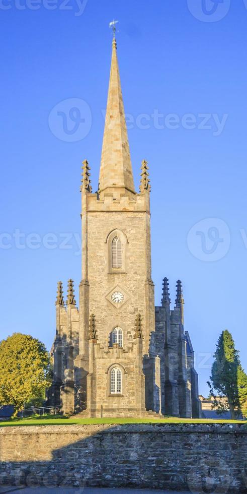 Historic church in Ireland from ground perspective photo