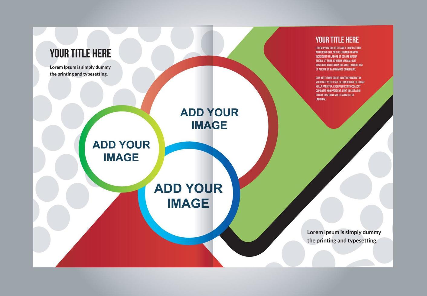 Professional business flyer, corporate brochure design template vector
