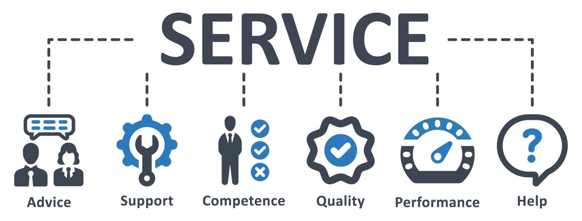 Service icon - vector illustration . service, advice, experience, support, competence, performance, satisfaction, help, call center, infographic, template, concept, banner, icon set, icons .