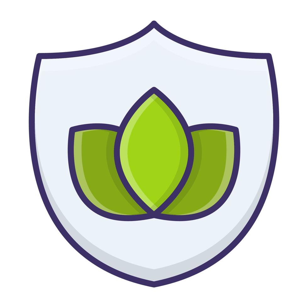 Nature protection icon, suitable for a wide range of digital creative projects. vector
