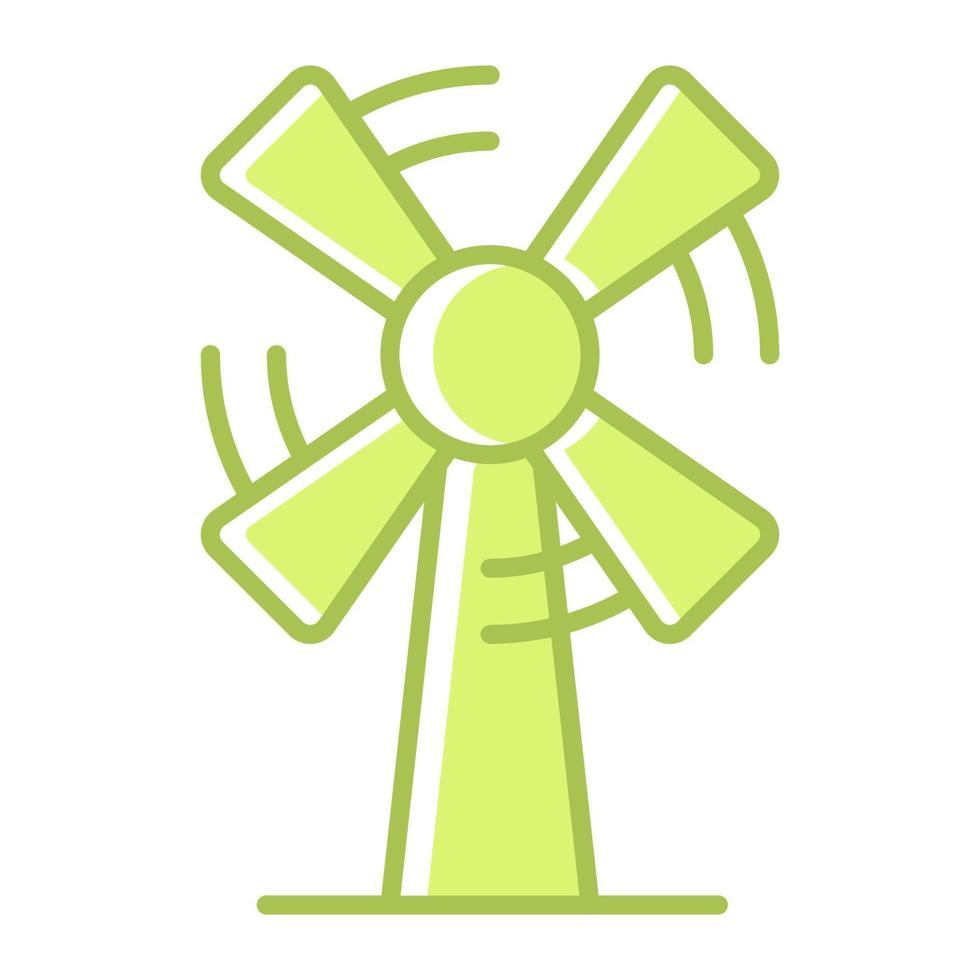 Windmill icon, suitable for a wide range of digital creative projects. vector