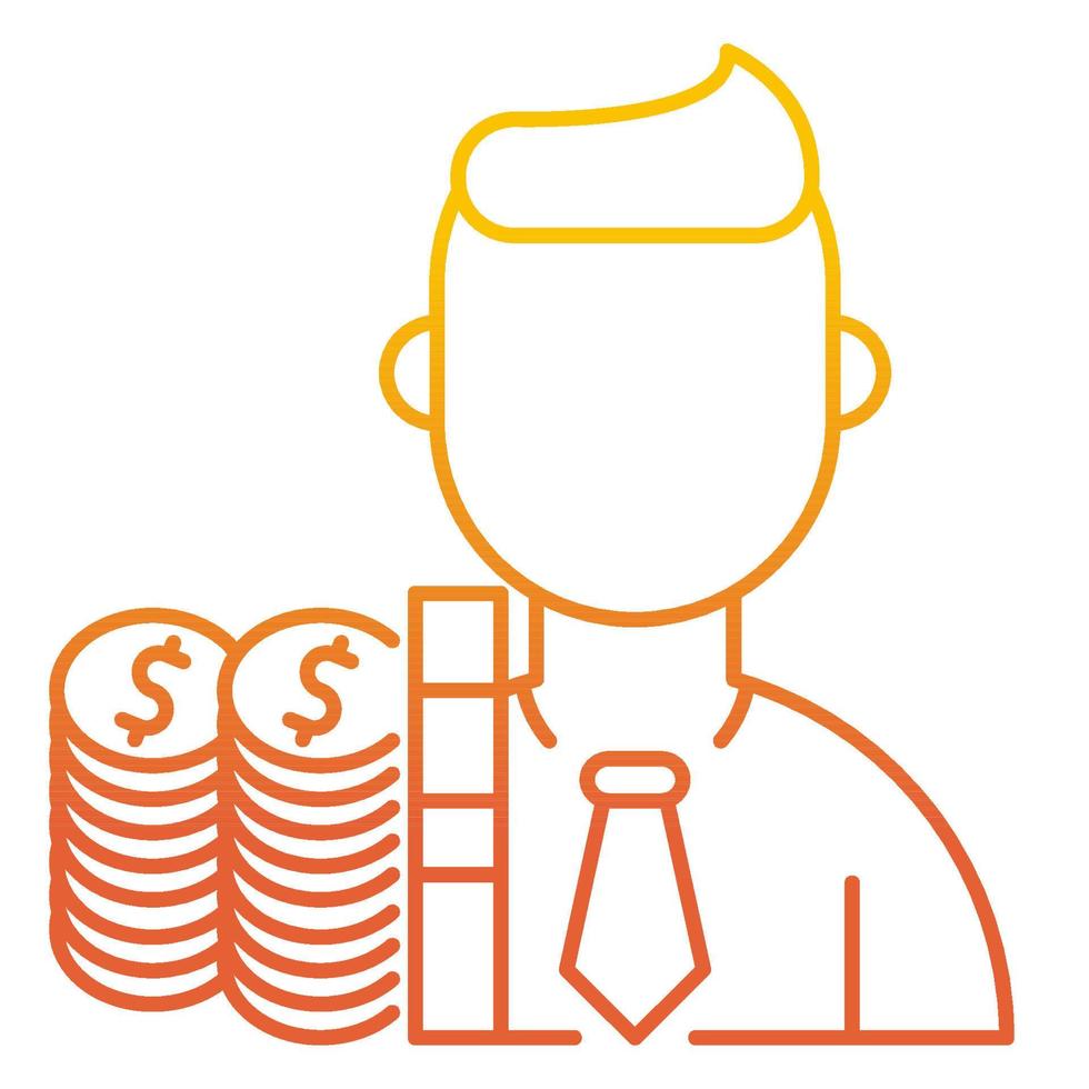employee costs icon, suitable for a wide range of digital creative projects. vector