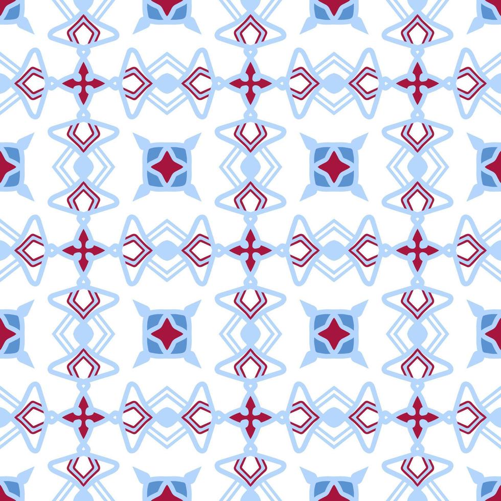 Geometric Seamless Pattern with Tribal Shape. Designed in Ikat, Boho, Aztec, Folk, Motif, Luxury Arabic Style. Ideal for Fabric Garment, Ceramics, Wallpaper. Vector Illustration