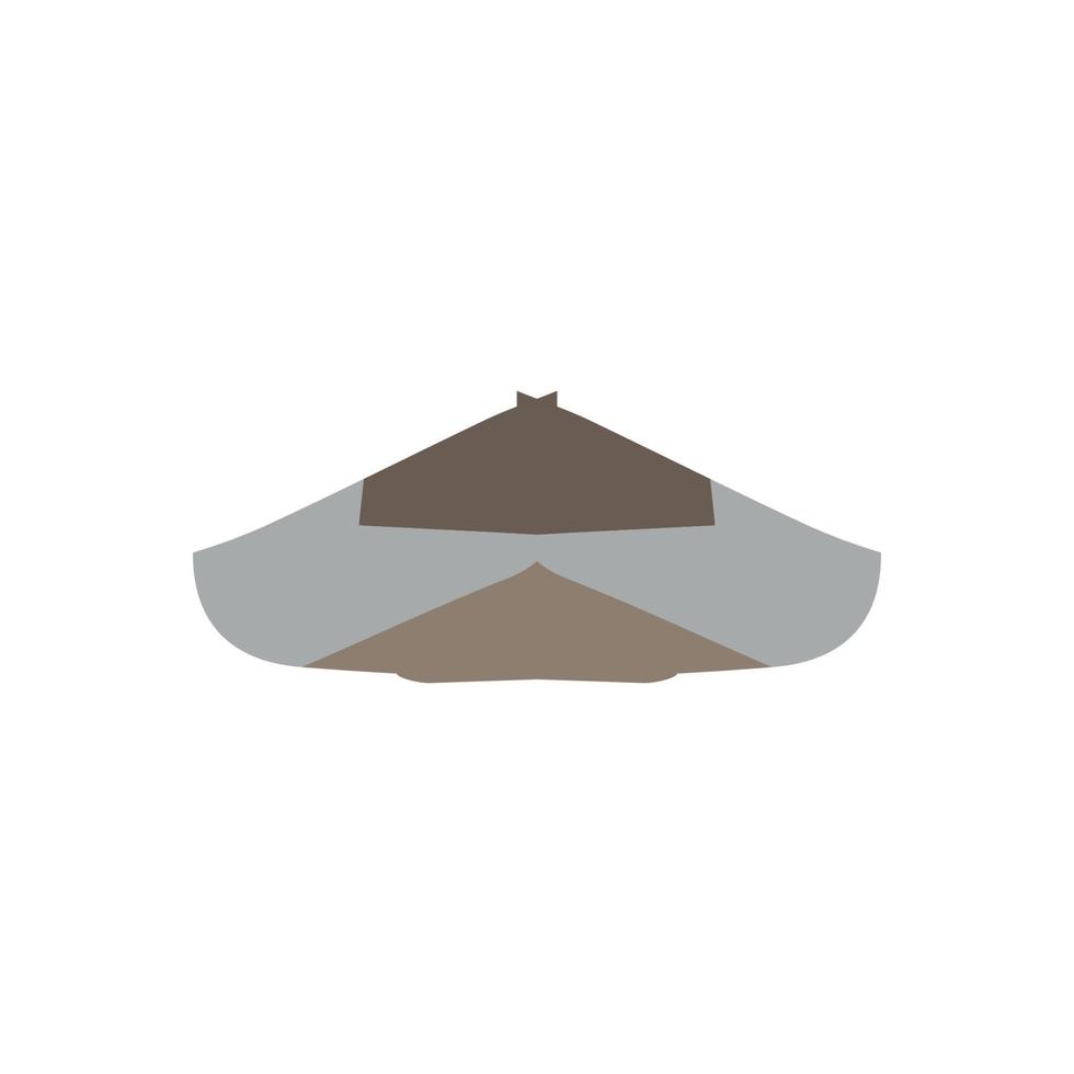 Tent icon. Simple style camping poster background symbol. Tent brand logo design element. T-shirt printing. Vector for sticker.