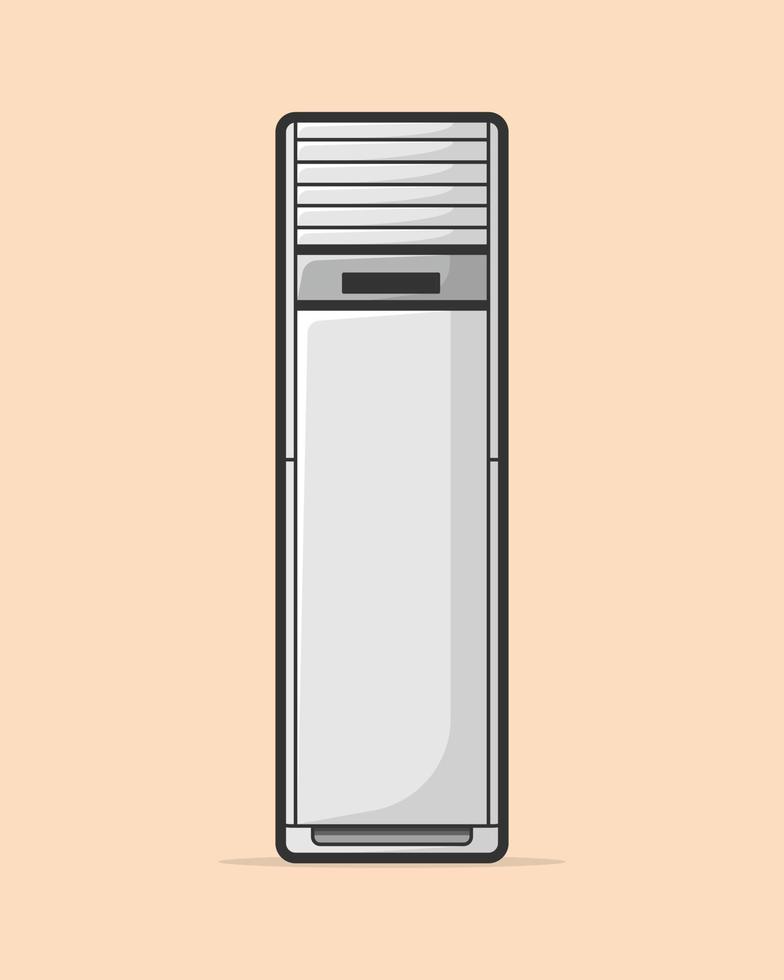 Air conditioner mounted vector illustration