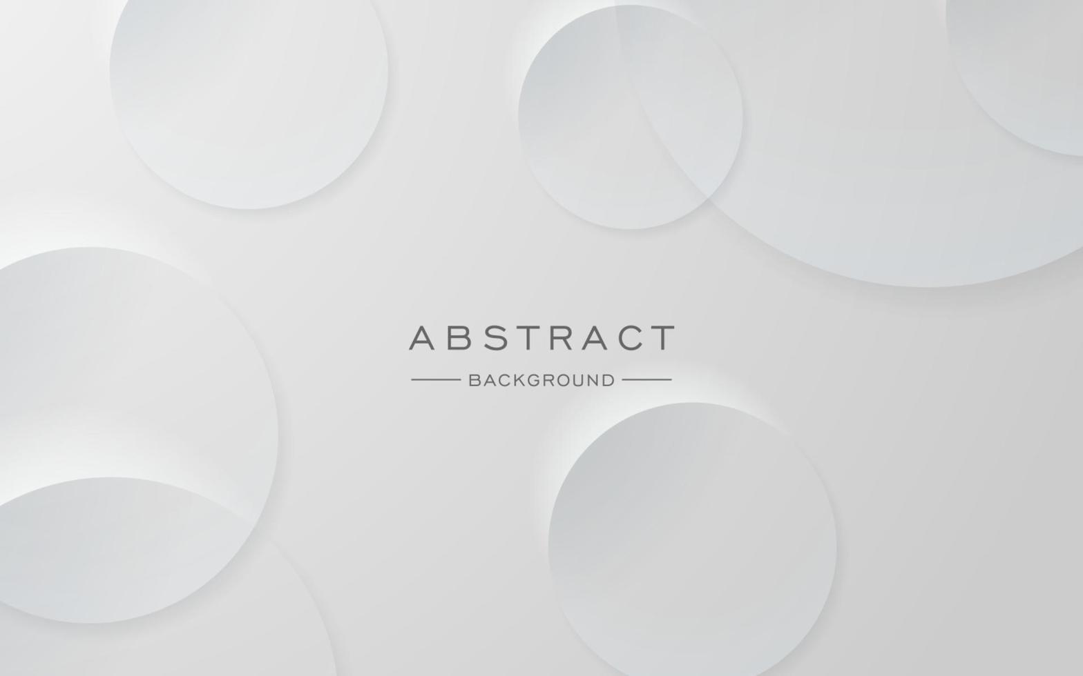 modern dynamic white gray circle shape shadow and light dimension background. eps10 vector